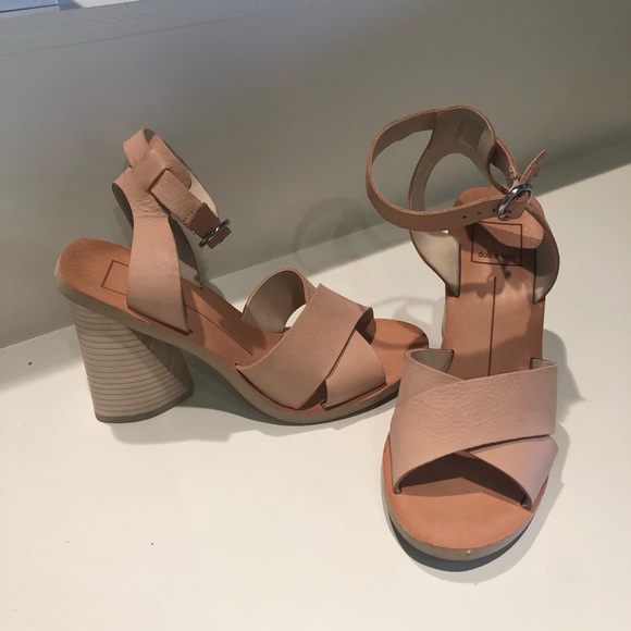 Dolce Vita Aaliyah Block Heel Nude Size 6 - Picture 3 of 8